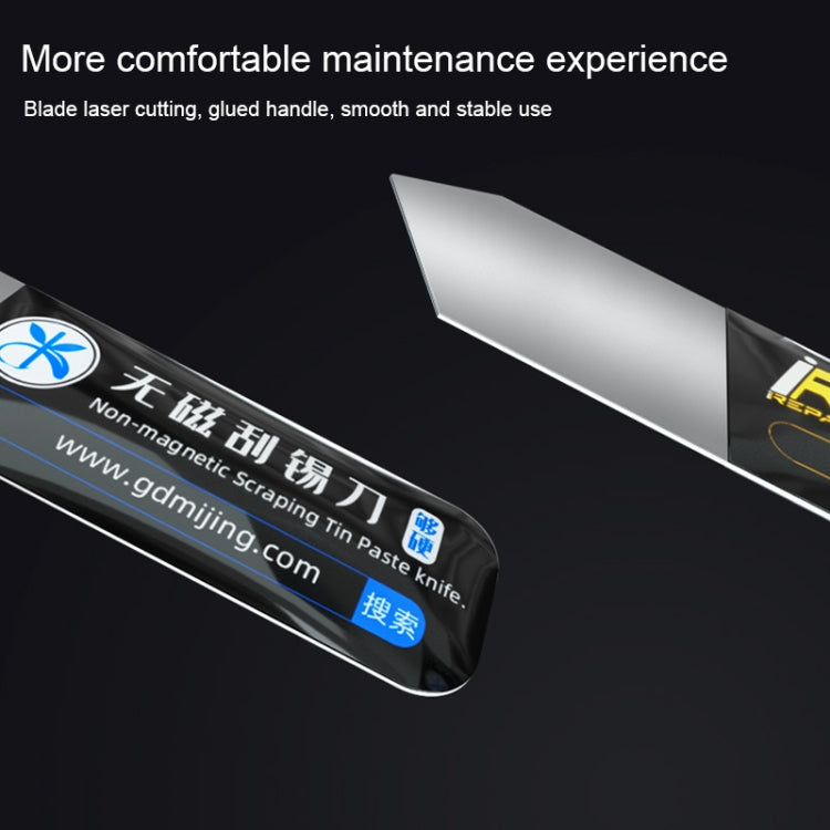 Mijing 2 in 1 Non Magnetic Svraping Tin Knife, 2 in 1