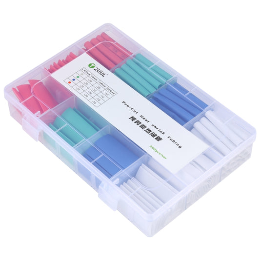 2UUL 200pcs/set PRE-CUT Heat Shrink Tubing, 200 in 1