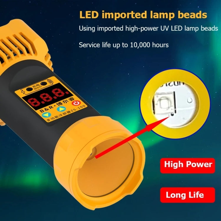 B&R ZS-100 2 in 1 UV Curing Lamp + Fan Cooler Repair Tool, ZS-100