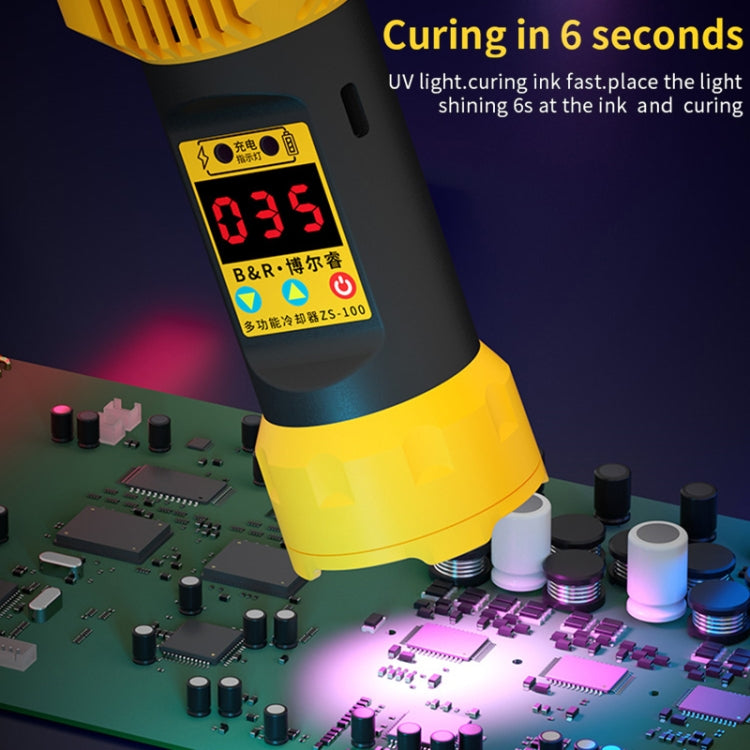 B&R ZS-100 2 in 1 UV Curing Lamp + Fan Cooler Repair Tool, ZS-100