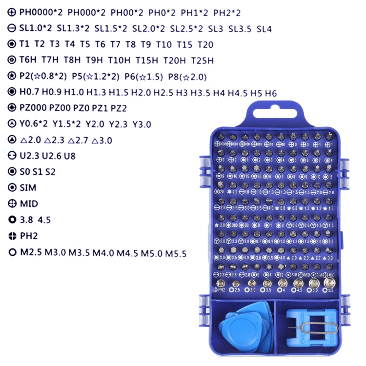 115 in 1 Metal Handle Screwdriver Repair Tools Kit, Metal Handle