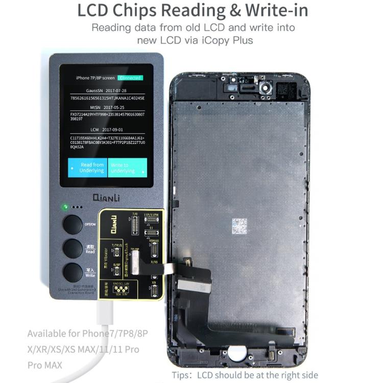 For iPhone 6 - 14 Pro Max 5 in 1 Qianli iCopy Plus 2.2 Repair Detection Programmer Set, 5 in 1