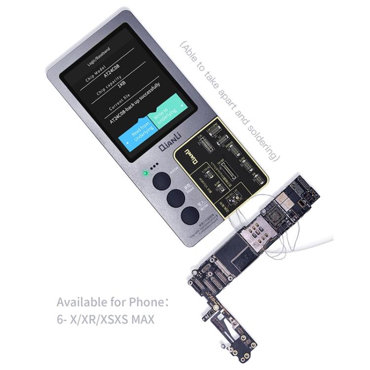For iPhone 6 - 14 Pro Max 3 in 1 Qianli iCopy Plus 2.2 Repair Detection Programmer Set, Plug: EU, 3 in 1