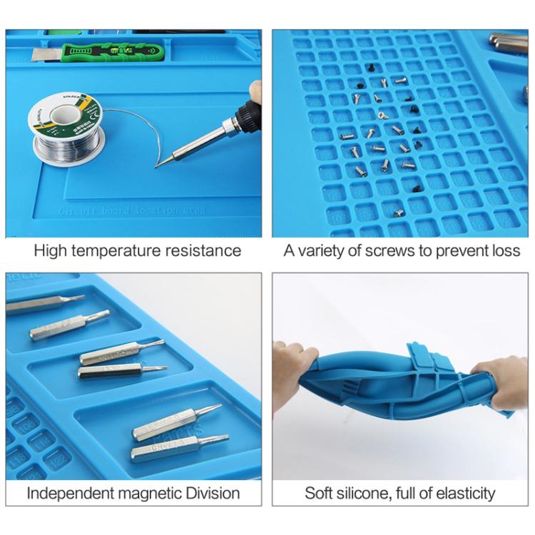 Heat-resistant BGA Soldering Station Silicone Heat Gun Insulation Pad Repair Tools Maintenance Platform Desk Mat