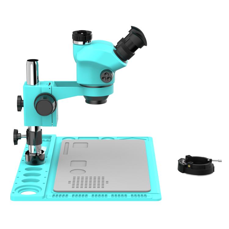 RF4 RF7050TVD2 7-50X Synchronous Zoom Trinocular Stereo Microscope with Aluminum Alloy Big Base, RF7050TVD2