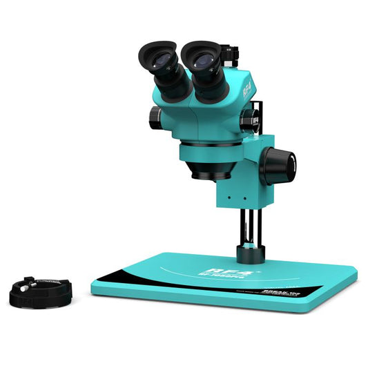 RF4 RF7050Pro 7-50X Synchronous Zoom Trinocular Stereo Microscope with Aluminum Alloy Base, RF7050Pro