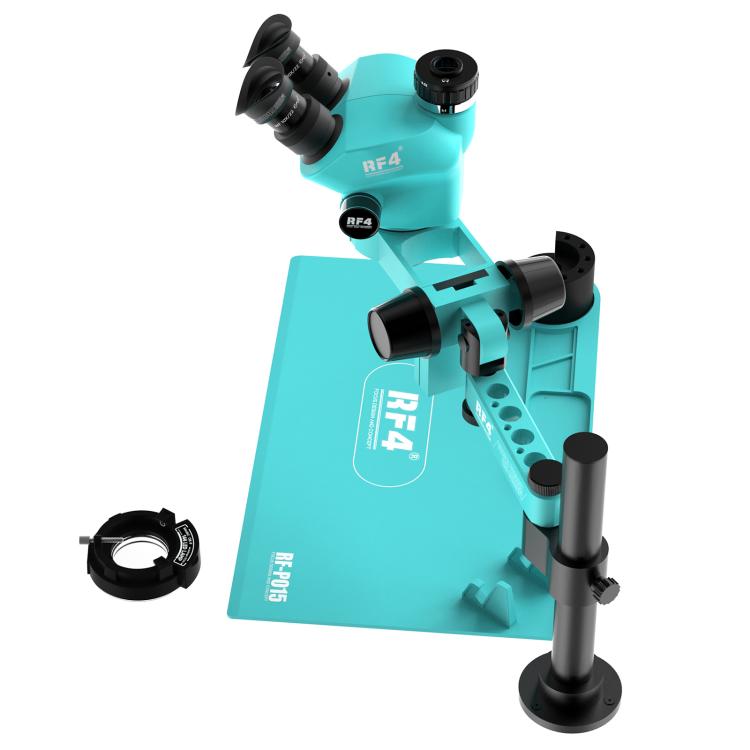RF4 RF7050PRO-FO19 360 Degree Adjustable Universal Telescopic Rotating Lifting Microscope with Silicone Pad, RF7050PRO-FO19