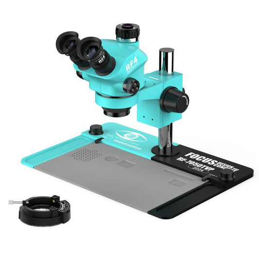 RF4 RF7050TVP 7-50X Synchronous Zoom Trinocular Stereo Microscope with Big Base, RF7050TVP