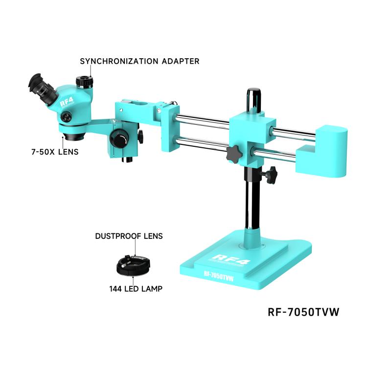 RF4 RF-7050TVW High-definition Binocular Stereo Continuous Zoom Industrial Microscope, RF-7050TVW