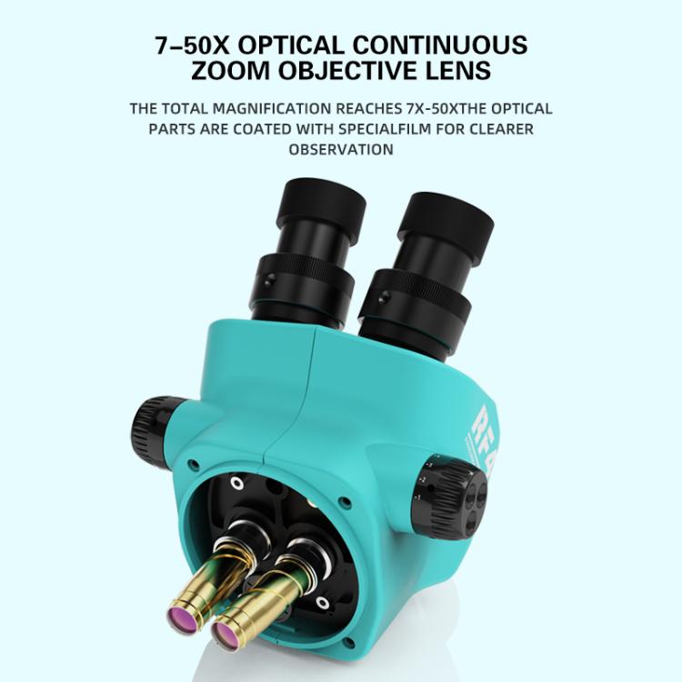 RF4 RF-7050TVW High-definition Binocular Stereo Continuous Zoom Industrial Microscope, RF-7050TVW