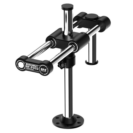 RF4 RF-FO22 360 Rotation Adjustable Universal Double Arm Microscope Bracket, RF-FO22