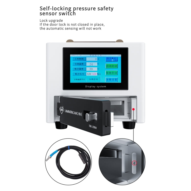 TBK 208M 3 in 1 Mini LCD Screen Vacuum Laminating Machine, UK Plug, TBK 208M (AU Plug), TBK 208M (UK Plug), TBK 208M (US Plug), TBK 208M (EU Plug)