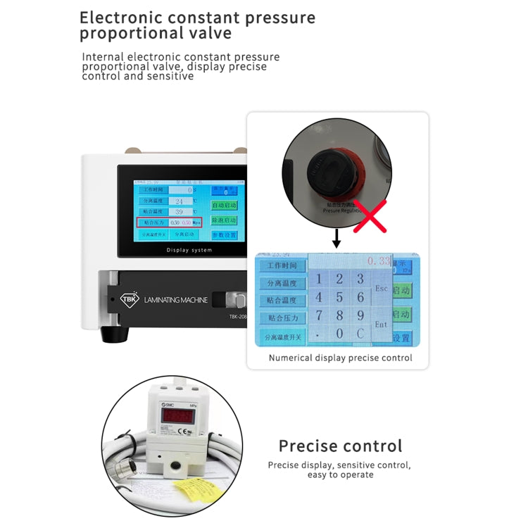 TBK 208M 3 in 1 Mini LCD Screen Vacuum Laminating Machine, UK Plug, TBK 208M (AU Plug), TBK 208M (UK Plug), TBK 208M (US Plug), TBK 208M (EU Plug)
