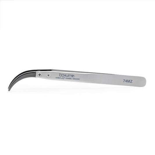 BAKU BA-I7-74MZ Stainless Steel Curved Tweezers, BAKU BA-I7-74MZ (Curved ) - BSPART