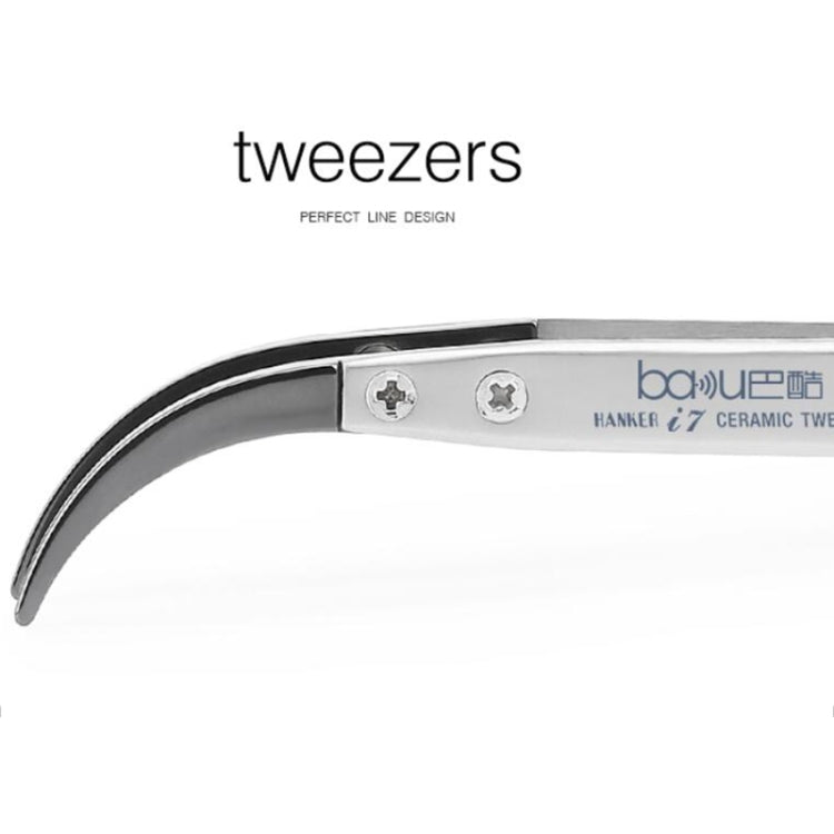 BAKU BA-I7-74MZ Stainless Steel Curved Tweezers, BAKU BA-I7-74MZ (Curved ) - BSPART