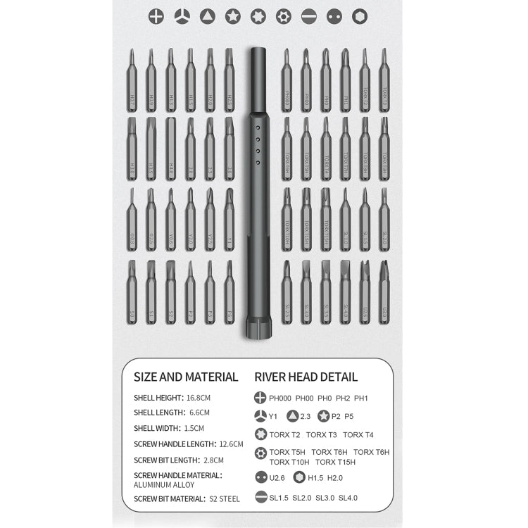 24 in 1 S2 Precision Screwdriver Set, 24 in 1(Grey)