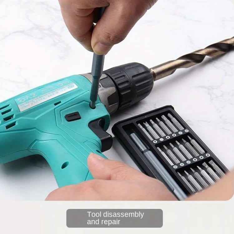 25 in 1 Screwdriver Set Magnetic Repair Tools, Aluminum Alloy Handle, 25 in 1