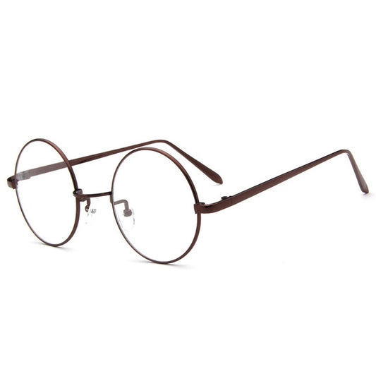 Round-Framed Glasses Small Fresh, Bronze, Gun gray, Round-Framed Glasses, Golden, Silver