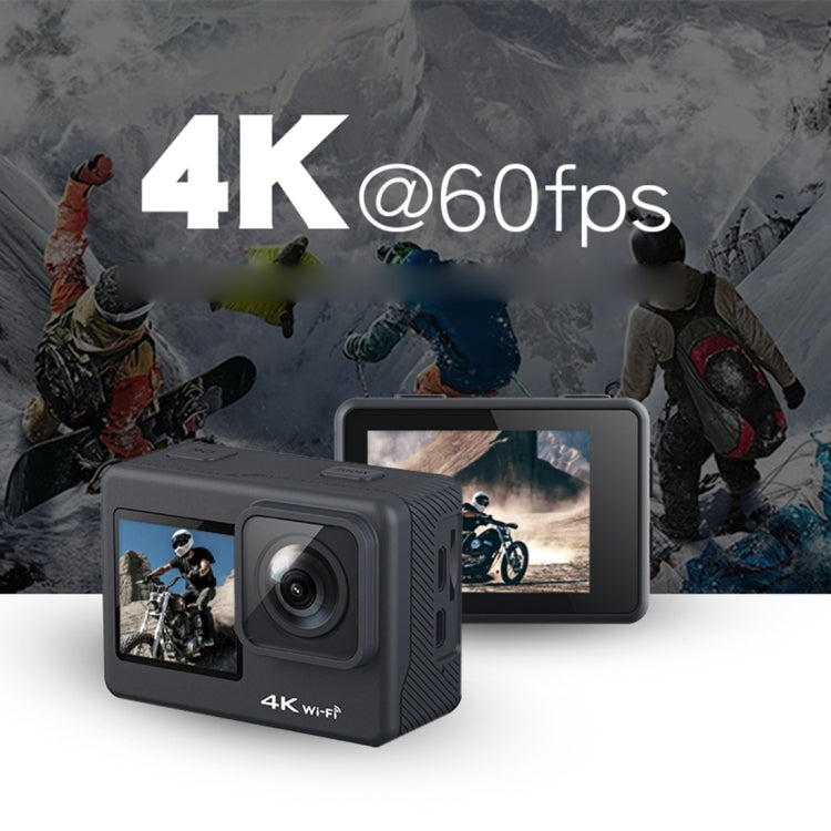 C1 Dual-Screen 2.0 inch + 1.3 inch Screen Anti-shake 4K WiFi Sport Action Camera Camcorder with Waterproof Housing Case,  Allwinner V316, 170 Degrees Wide Angle