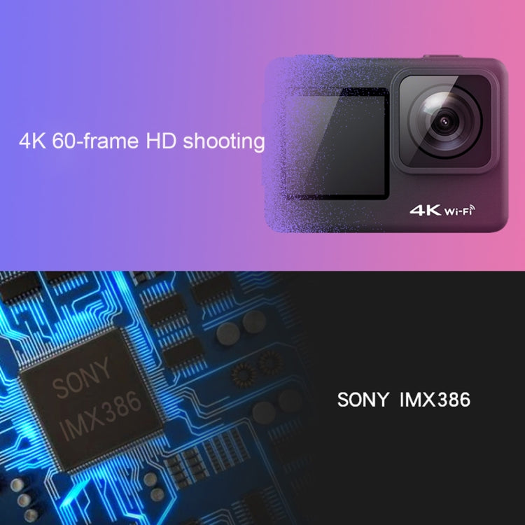 C1 Dual-Screen 2.0 inch + 1.3 inch Screen Anti-shake 4K WiFi Sport Action Camera Camcorder with Waterproof Housing Case,  Allwinner V316, 170 Degrees Wide Angle