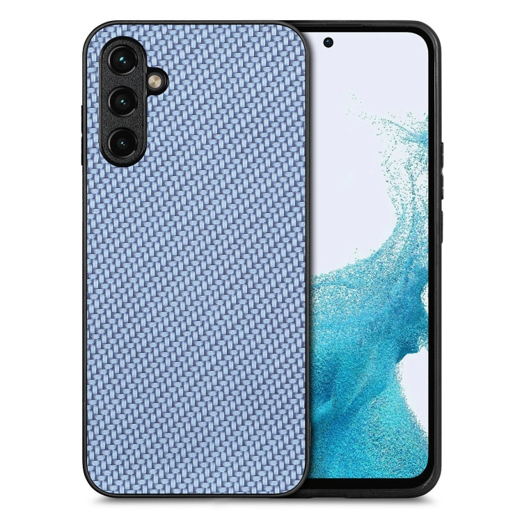 Carbon Fiber Texture Leather Back Cover Phone Case