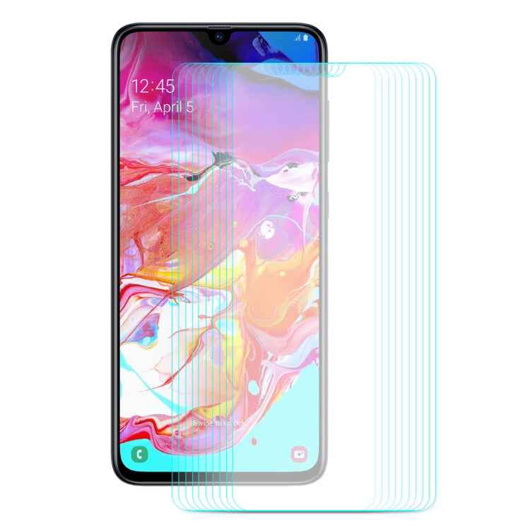 10 PCS ENKAY Hat-prince 0.26mm 9H 2.5D Curved Edge Tempered Glass Film for Samsung Galaxy A70