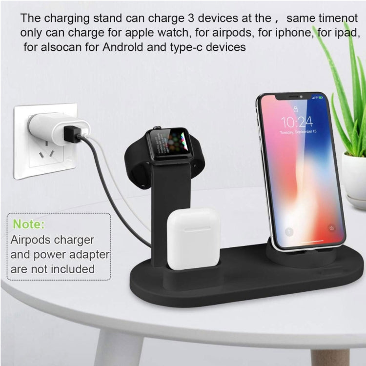 HQ-UD15 Rotatable Wireless Charging Base with Stand for Phones / iWatches / AirPods (Silver), Silver (with wireless charging), without Wireless Charging White, without Wireless Charging Black, White (with wireless charging)�����������������������������...