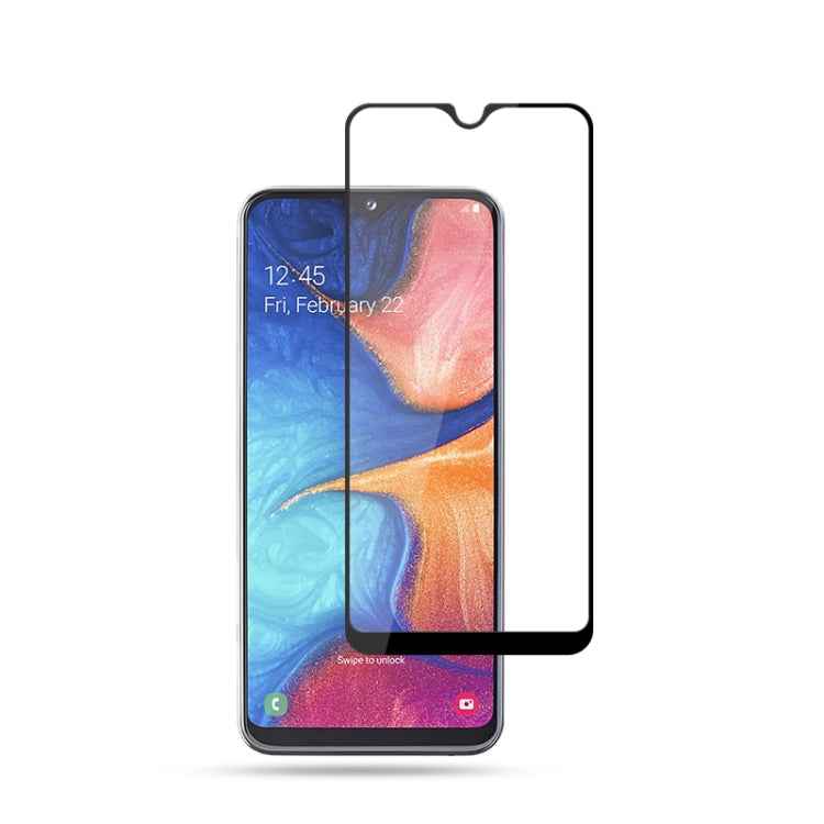 mocolo 0.33mm 9H 2.5D Full Glue Tempered Glass Film for Galaxy A20e (Black)