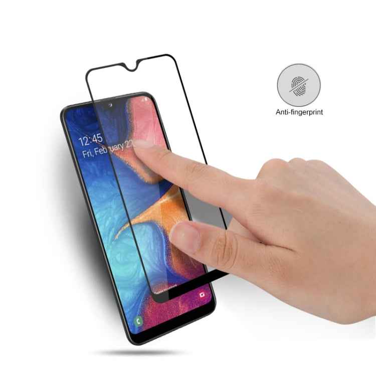 mocolo 0.33mm 9H 2.5D Full Glue Tempered Glass Film for Galaxy A20e (Black)