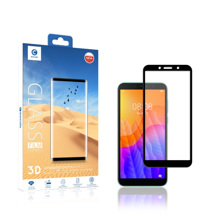 For Huawei Y5p mocolo 0.33mm 9H 3D Full Glue Full Cover Tempered Glass Film, For Huawei Y5p