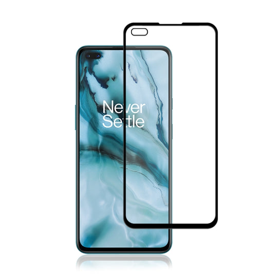 For Oneplus Nord mocolo 0.33mm 9H 2.5D Full Glue Tempered Glass Film, For Oneplus Nord
