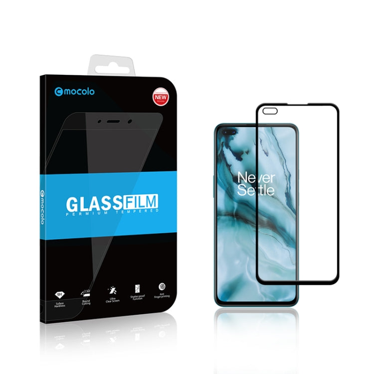 For Oneplus Nord mocolo 0.33mm 9H 2.5D Full Glue Tempered Glass Film, For Oneplus Nord