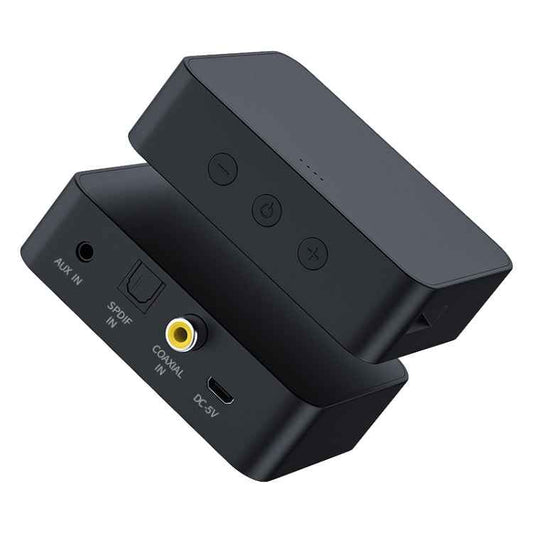 T6 Bluetooth 5.0 Computer TV Transmitter Fiber coaxial AUX Multifunction TF Card HiFI Bluetooth Audio transmitter