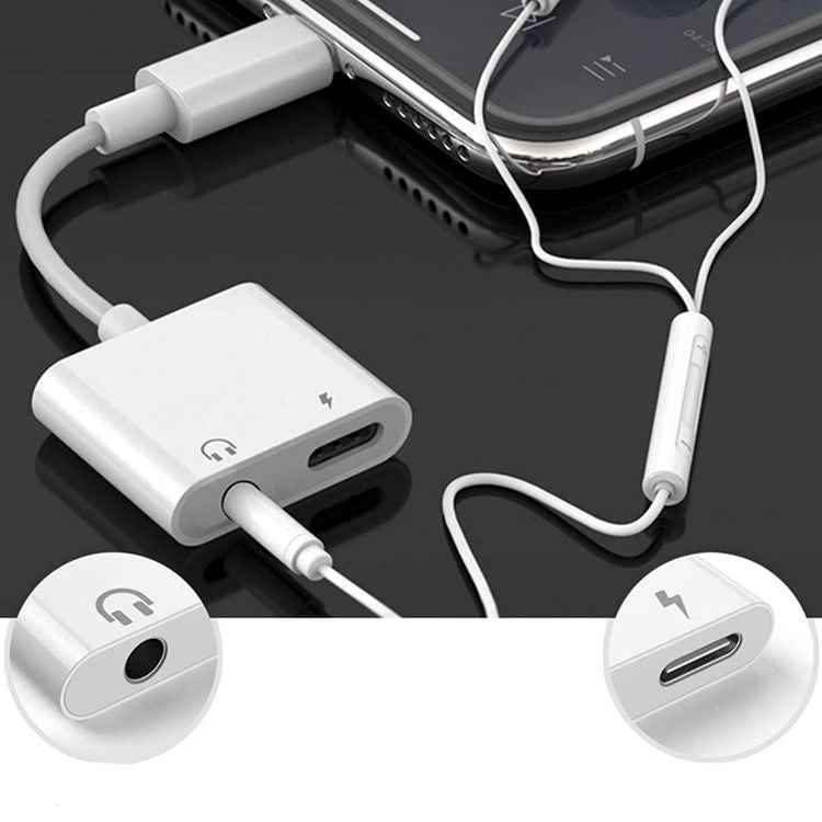 2 in 1 USB-C Adapter with 3.5mm Headphone Jack, Compatible for iPad Pro and Type-C Jack Phone