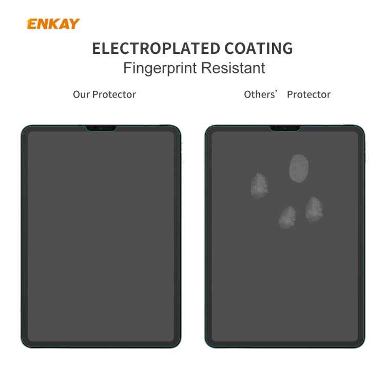 For iPad Pro 11 2020 / 2018 2 PCS ENKAY Hat-Prince 0.33mm 9H Surface Hardness 2.5D Explosion-proof Tempered Glass Protector