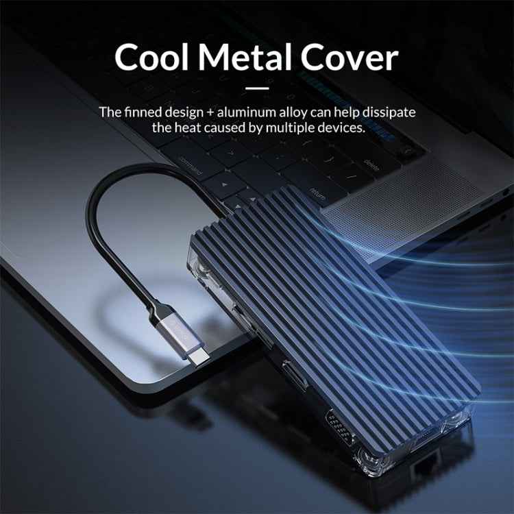 ORICO 6 in 1 Type-C Transparent HUB