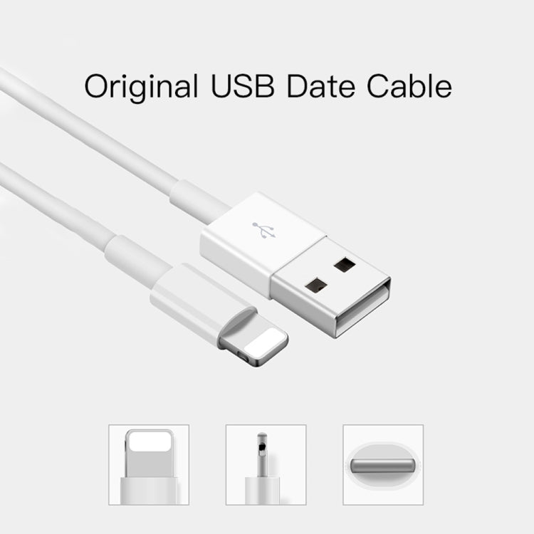 SDC-30W 2 in 1 USB to 8 Pin Data Cable + 30W QC 3.0 USB + 2.4A Dual USB 2.0 Ports Mobile Phone Tablet PC Universal Quick Charger Travel Charger Set,  US Plug, with 8 Pin Cable, US Plug