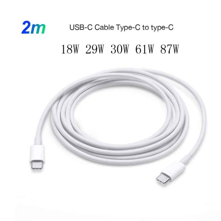 2 in 1 PD 30W USB-C / Type-C + 3A PD 3.0 USB-C / Type-C to USB-C / Type-C Fast Charge Data Cable Set, Cable Length: 2m, AU Plug
