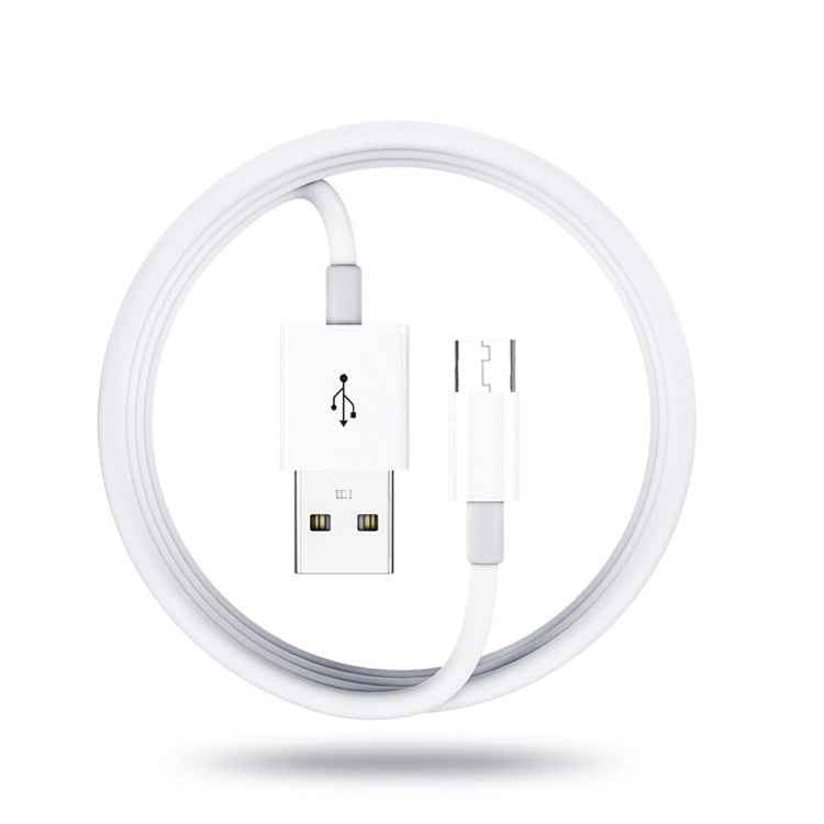 XJ-023 2 PCS USB Male to Micro USB Male Interface Charge Cable, Length: 1m