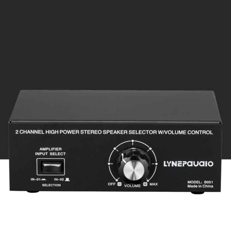 B051 2 Input And 1 Output Power Amplifier And Speaker Selection Switcher Output With Volume Adjustment 2 Power Amplifiers Audio Switcher Switch Distribution Comparator