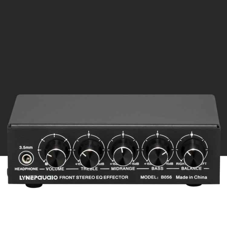 3-Channel Mixer Front Stereo Amplifier High / Mid / Bass Adjuster, USB 5V Power Supply, US Plug