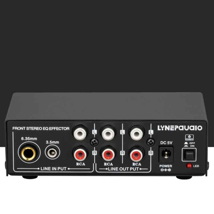 3-Channel Mixer Front Stereo Amplifier High / Mid / Bass Adjuster, USB 5V Power Supply, US Plug