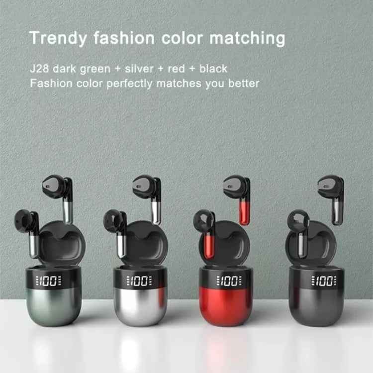 J28 TWS Wireless Bluetooth Earphones LED Digital Display HIFI Music Sport Earphone