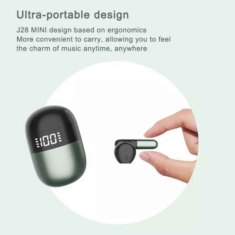 J28 TWS Wireless Bluetooth Earphones LED Digital Display HIFI Music Sport Earphone