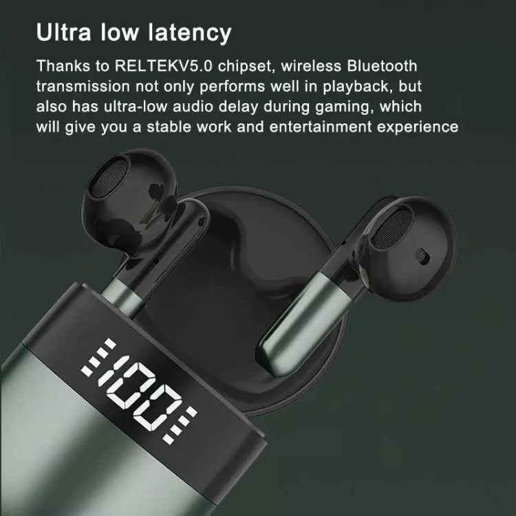 J28 TWS Wireless Bluetooth Earphones LED Digital Display HIFI Music Sport Earphone