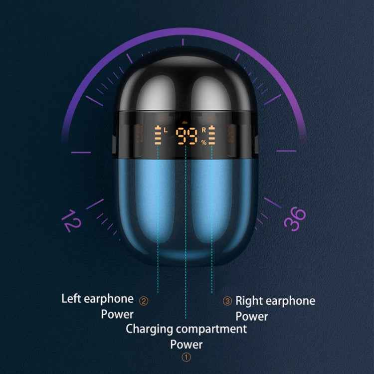 J28 TWS Wireless Bluetooth Earphones LED Digital Display HIFI Music Sport Earphone