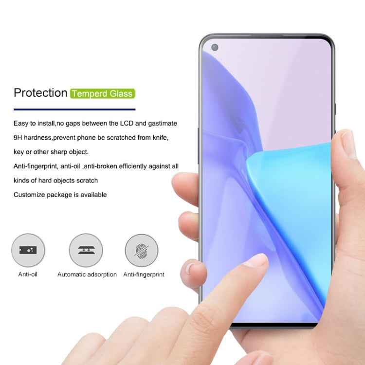 For OnePlus 9 mocolo 0.33mm 9H 2.5D Full Glue Tempered Glass Film