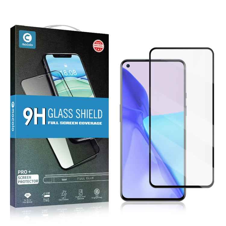 For OnePlus 9 mocolo 0.33mm 9H 2.5D Full Glue Tempered Glass Film