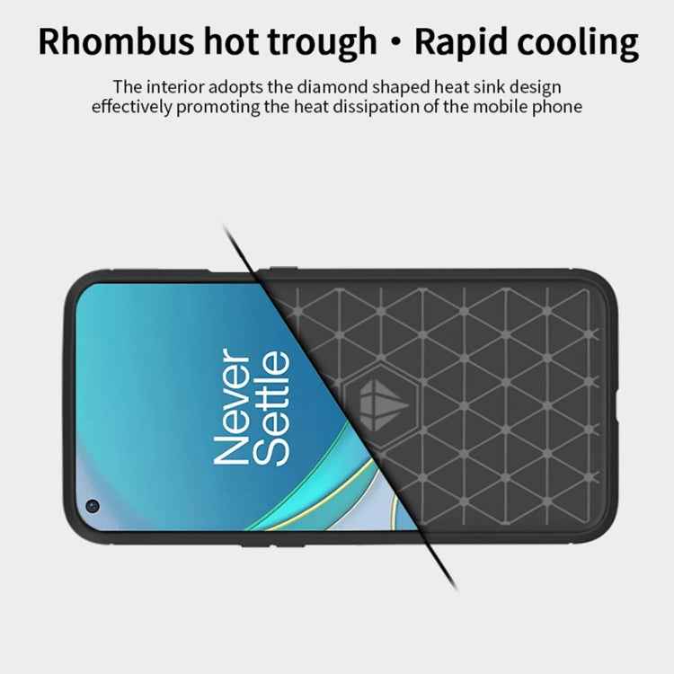 For OnePlus 9 MOFI Gentleness Series Brushed Texture Carbon Fiber Soft TPU Case