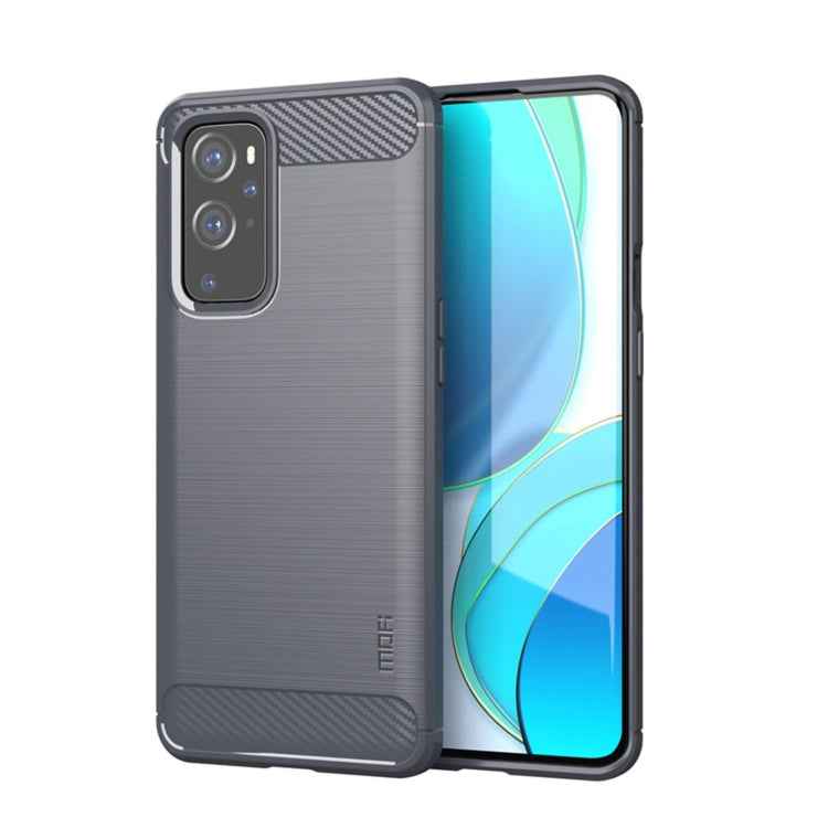 For OnePlus 9 MOFI Gentleness Series Brushed Texture Carbon Fiber Soft TPU Case